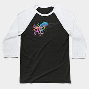 Rainbow Octopus Baseball T-Shirt